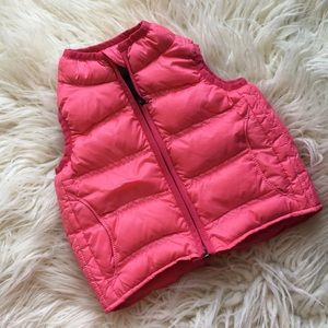 R.E.I Pink Down Vest Baby Toddler Girl